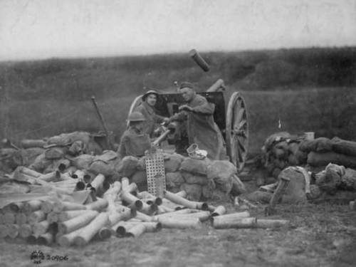 The moment of recoil for an American 75-mm gun. In 24 hours of...