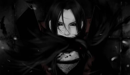 artexplosione:Uchiha Itachi ▪ crow clone jutsu ⬛