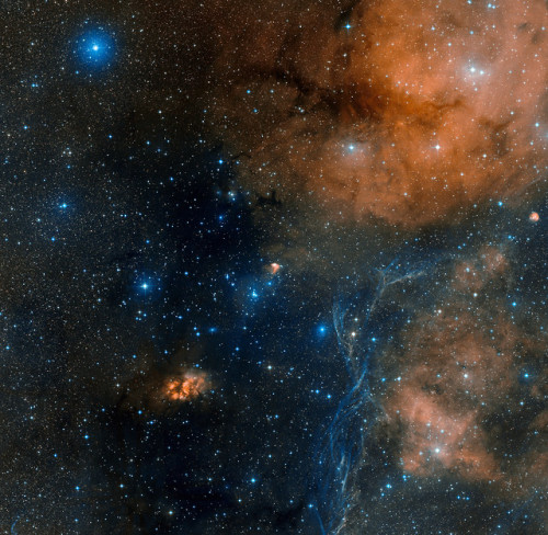 space-pics:Around the star-formation region Gum 19 (RCW 34)...