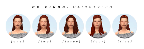 its-adrienpastel:cc finds / female hairstyles ; psd by...