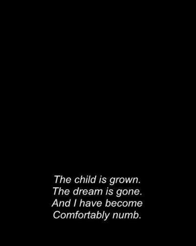 Comfortably Numb Tumblr