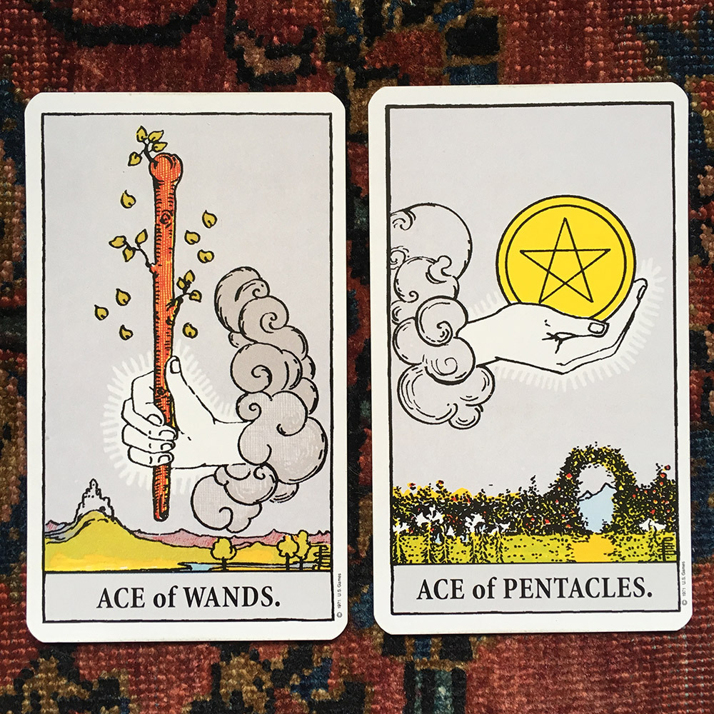 Карта ace of wands