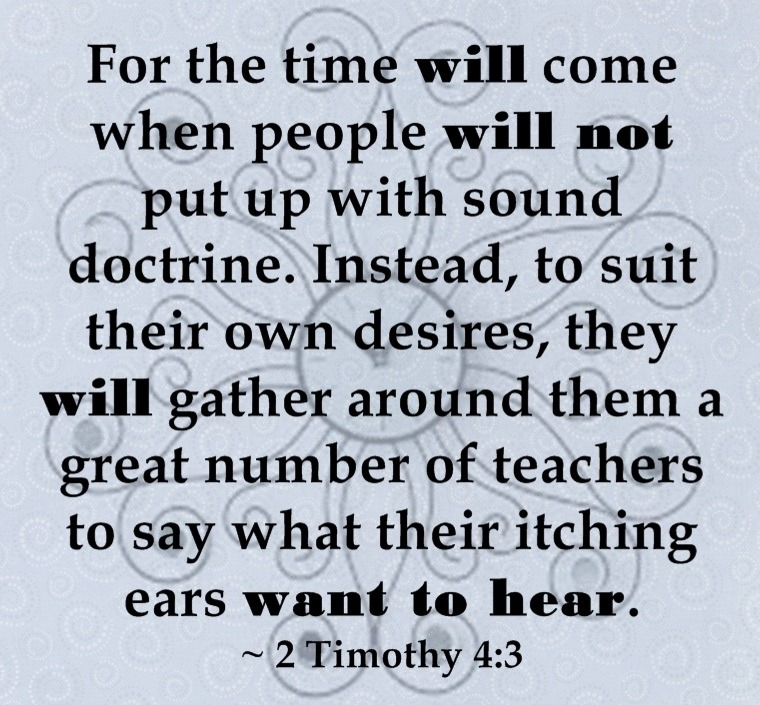 Image result for 2 Timothy 4:3