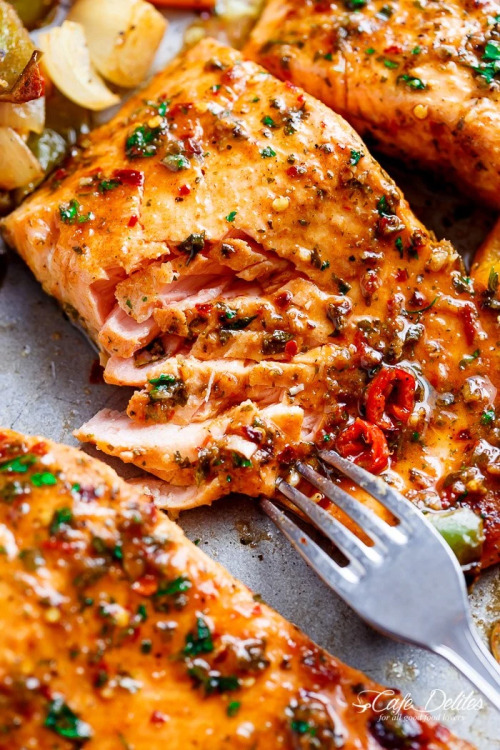 verticalfood:Sheet Pan Chili Lime Salmon