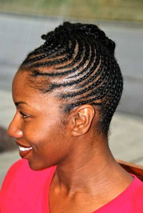 Celebrities Photos Cornrow Hairstyles For Short Natural Hair