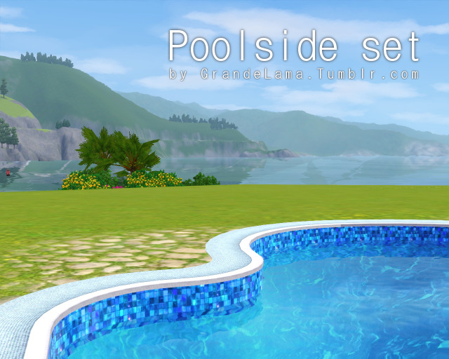 Sims 3 CC (Furniture) — grandelama: PoolSide set - by...
