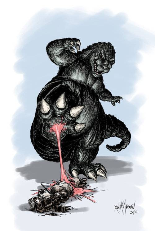 citystompers1:Godzilla vs Gum by KurtMAndersen