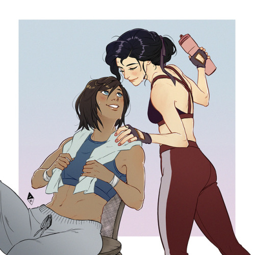 prom-knight:HUZZAH Korrasami workout prints complete! These...