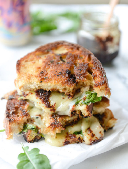 food-for-comfort:HavartiAnd Arugula Grilled Cheese with Smoky...