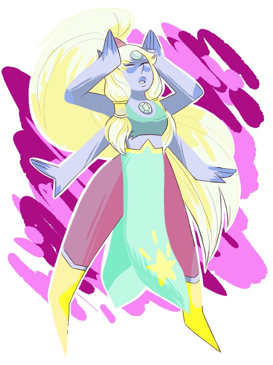 With or without the shiny? Here's Opal cause after her last appearance I really wanted to draw her again uwu