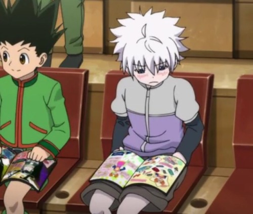 killua is blushing | Tumblr