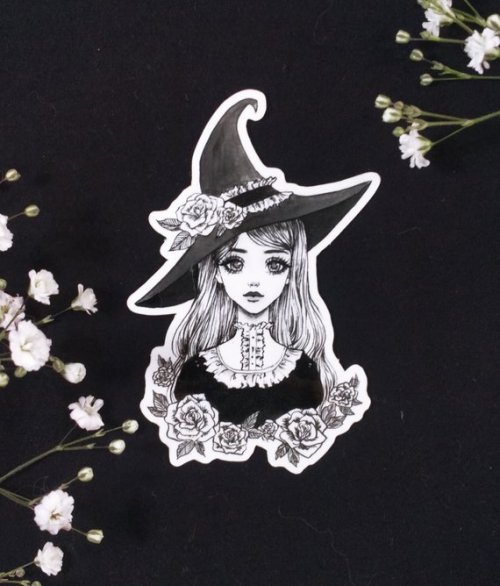 snootyfoxfashion:Witchy Art Prints and Stickers...