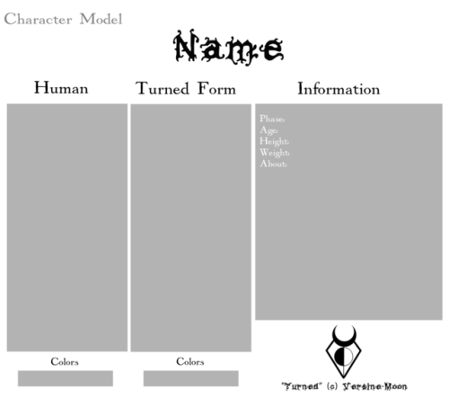 character model sheet on Tumblr