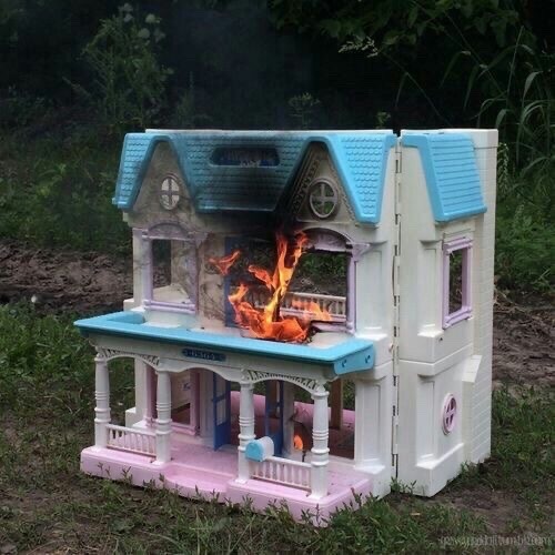 barbie ghost house