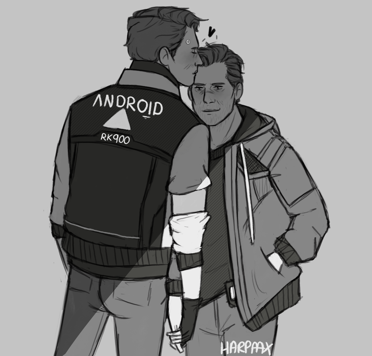 i need to draw gavin and nines for this | Tumblr