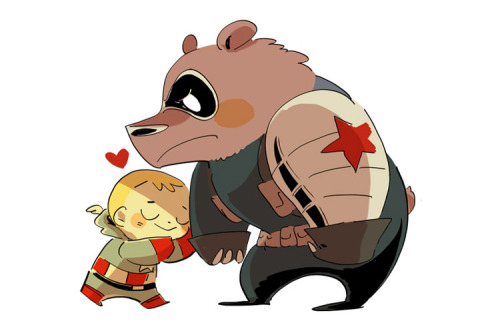 1000300103:Bucky bear and baby!Steveaaaah i uploaded wrong...