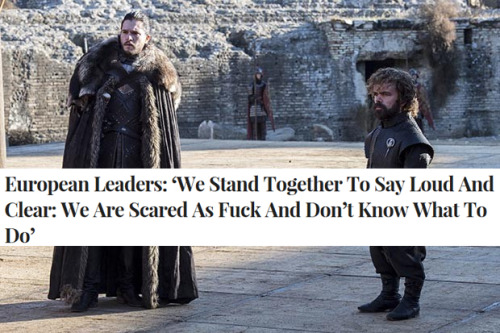 twinge-of-cosmicangst:Game of Thrones S7 + The Onion Headlines:...