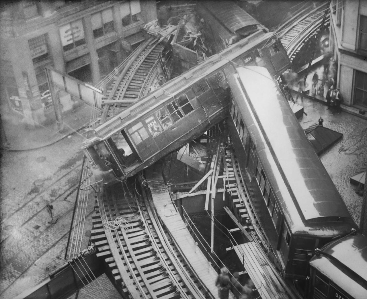 Boston Elevated train wreck, which left two dead,... | Yesterday's Print