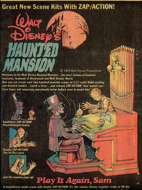 vintagedisneyparks:Haunted Mansion Plastic Model Kit by...