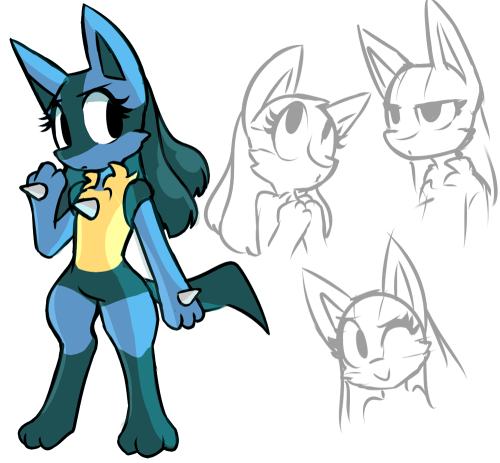 Lucario And Riolu Temple Litt N Lucario Girl