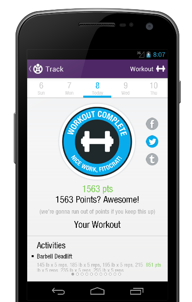 fitocracy android app