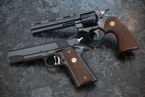 gun-gallery:Colt Python - .357 MagnumColt National Match -...