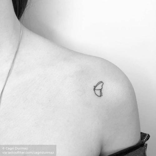 By Cagri Durmaz, done at Basic Ink, Istanbul.... insect;small;micro;line art;butterfly;animal;tiny;cagridurmaz;ifttt;little;shoulder;fine line