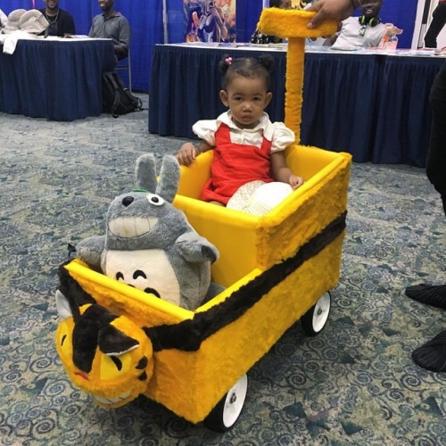 Quite possibly the cutest cosplay at @animekonexpo!!!! #totoro...