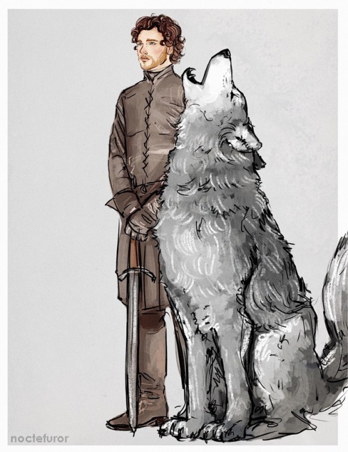 noctefuror:The starks and their direwolves because i love them...