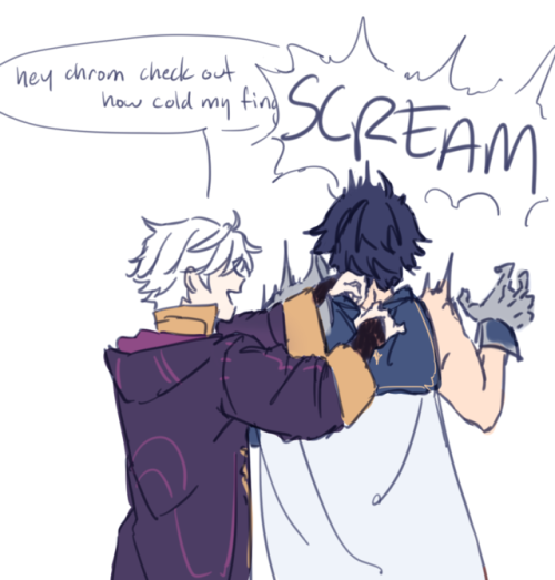 citadelity:>robins hands are always cold>chrom is a...