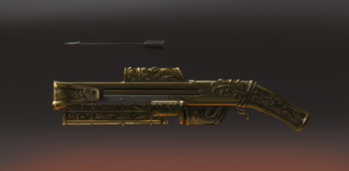 Concept art I made for a revamped Mechanist Crossbow. I think...