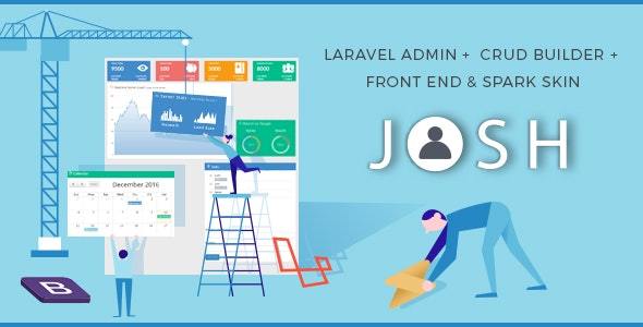 Josh v6.1 – Laravel Admin Template + Front End + CRUD Nulled