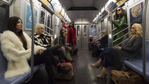 Ocean’s 8 Sandra Bullock Cate Blanchett Sarah Paulson Rihanna Anne Hathaway Helena Bonham Carter Mindy Kaling Awkwafina film movies