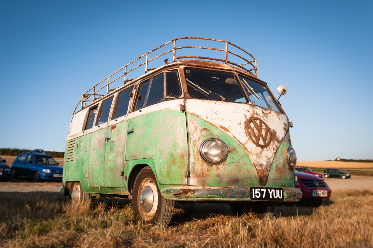 IaiNB — A delightfully rusty VW Camper. Harlyn Bay, July...