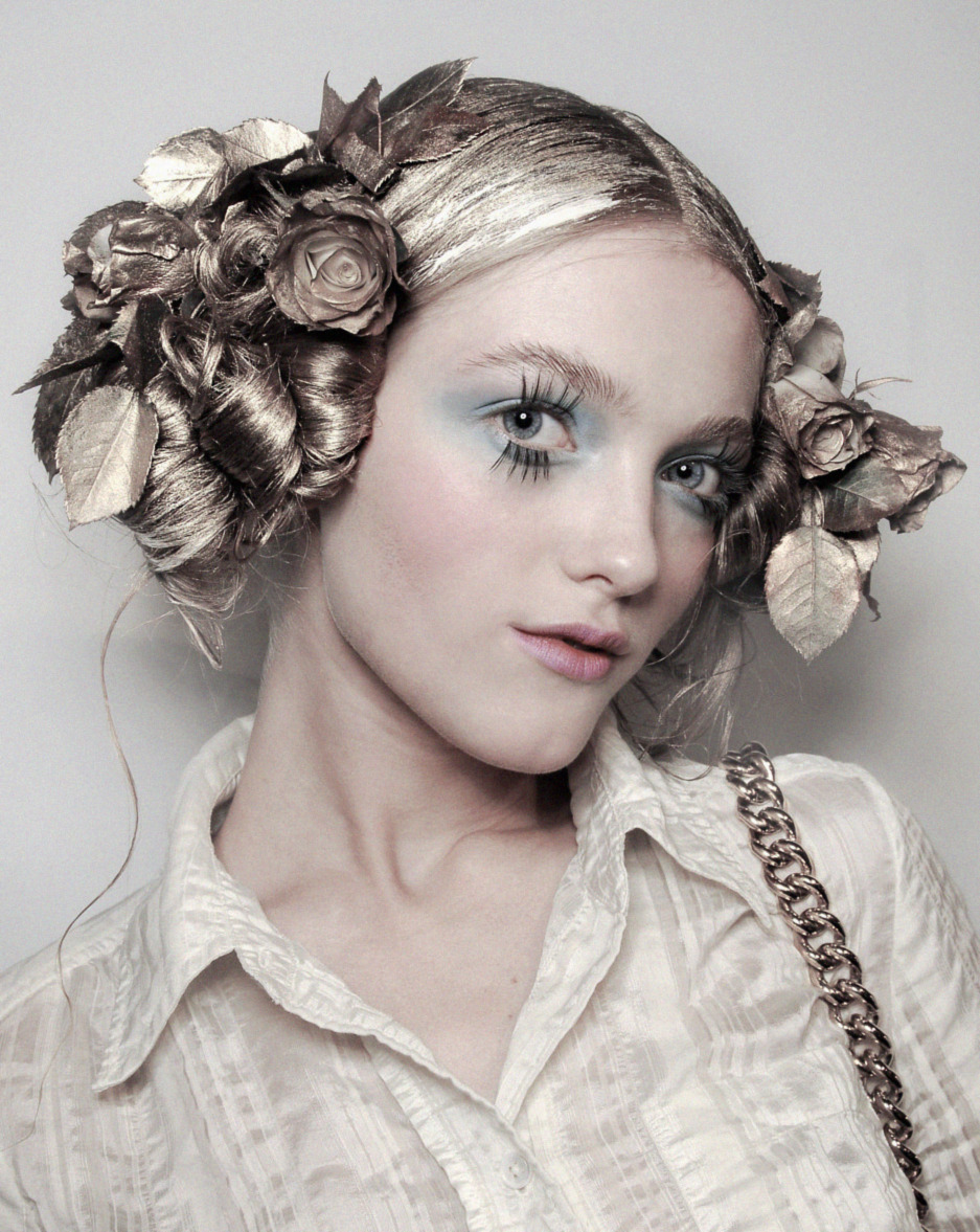 SLEEPING BEAUTY — Vlada Roslyakova backstage at John Galliano S/S...