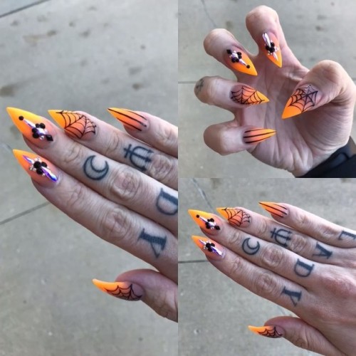 New #halloweennails by @naileditbyus! I had to take different...