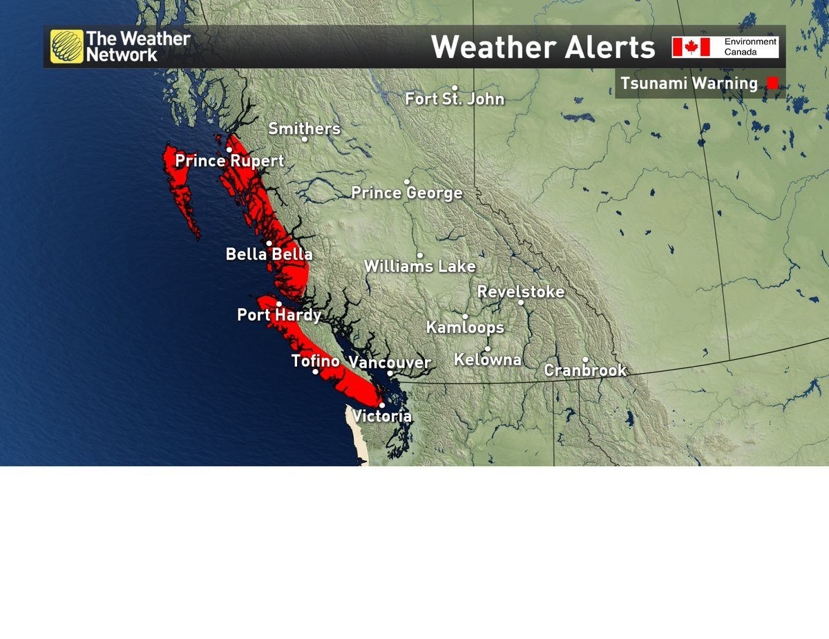 Just Me — Tsunami Warning On Entire B.C. Coast After Large...