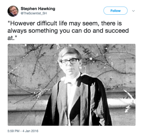 religion-is-a-mental-illness:Stephen Hawking, in his own...