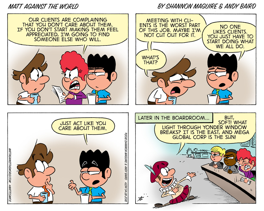 Act Like You Care Comic