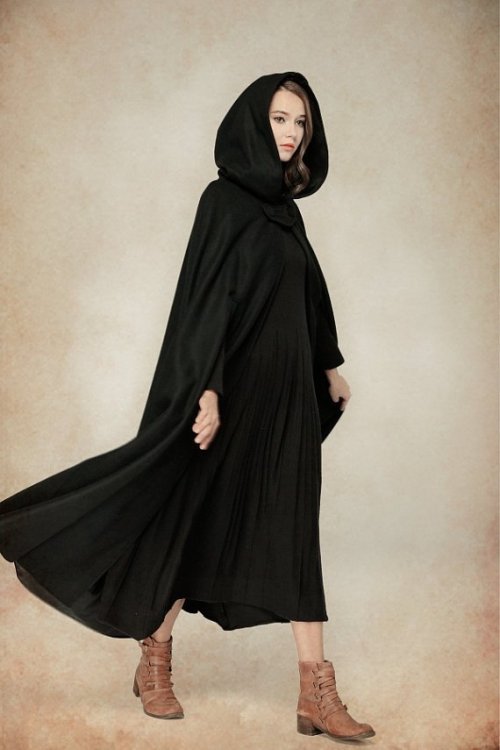 hilary951:Maxi Hooded Wool Cape ON SALE NOW !WAS $71.05  NOW...