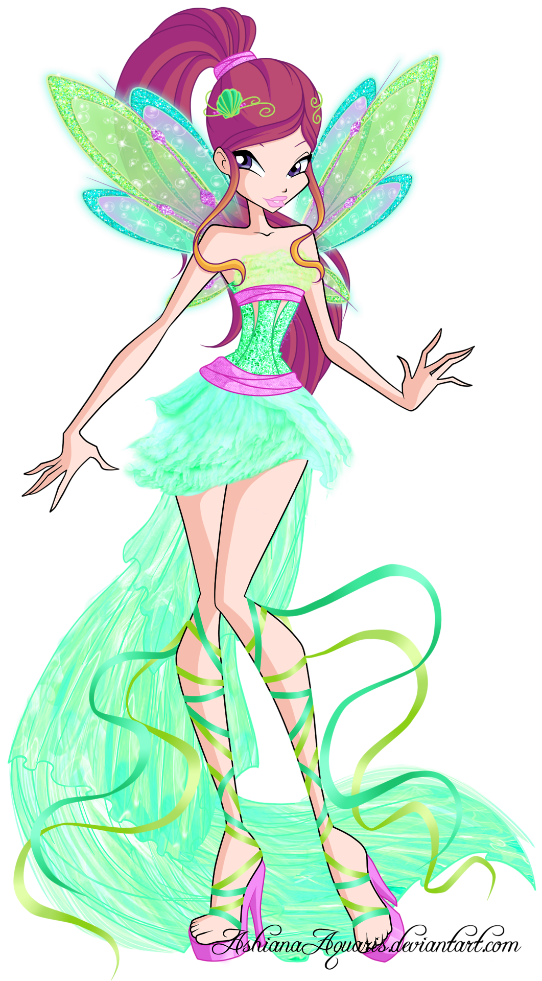 TimeStar-hime • Winx Club - Harmonix Transformation Roxy Harmonix...