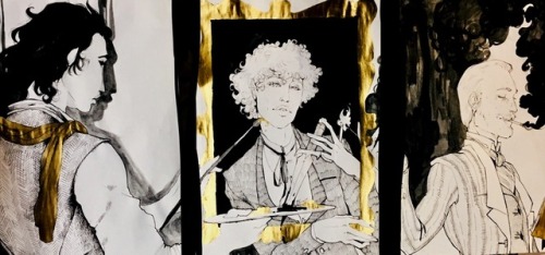 icestorming:Ink and gold- for some usual art ( @anyone wants to...