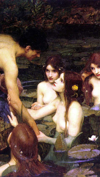 xaravaggio:John William Waterhouse, Hylas and the Nymphs ( 1896...