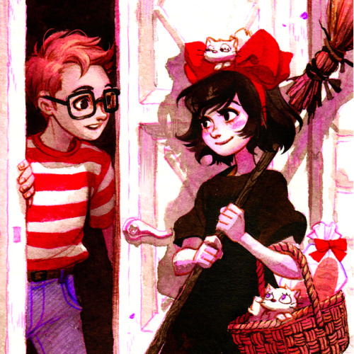 fryingtoilet:I made a new Kiki’s Delivery Service print! One...