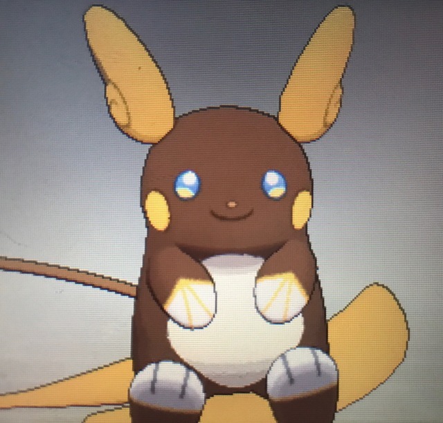 raichu sitting cutie