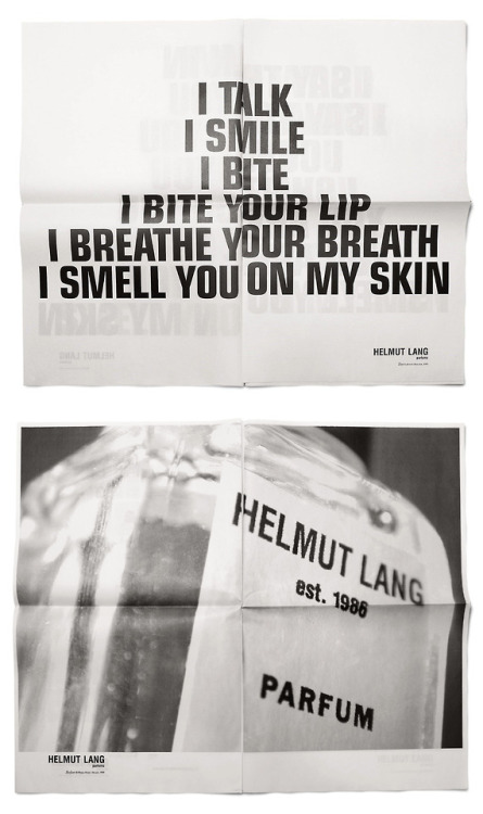 maximerolin:Jenny Holzer x Helmut Lang x Marc Atlan (2000)