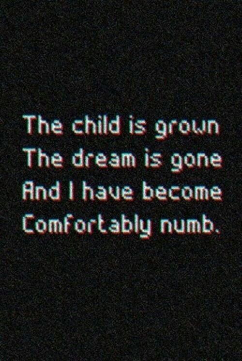 picmex:Comfortably numb.