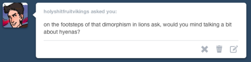 koryos:what do you think i am some person who likes hyenas a...