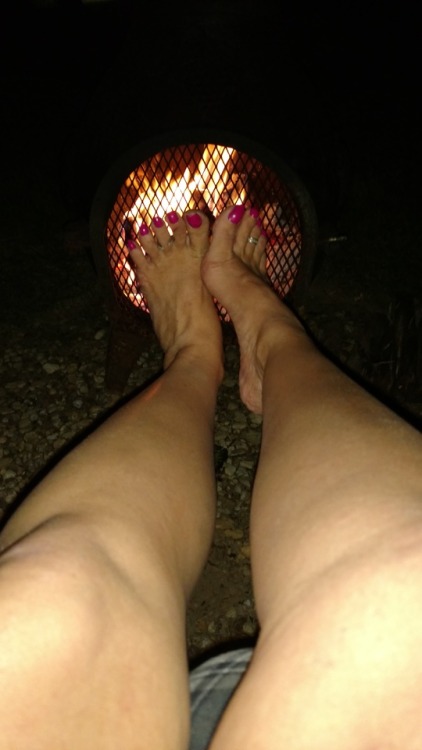 Relaxing by the fire…