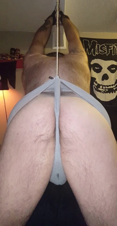 slaveshadow:Had a anonymous request for some wedgies. Tied the...